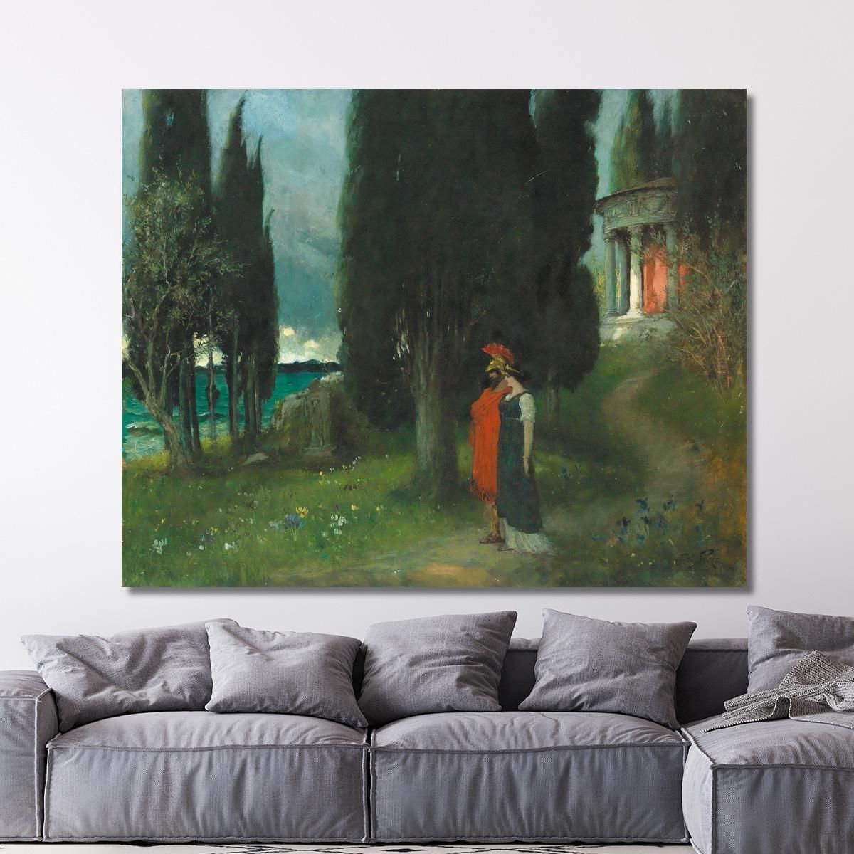 Peaceful Evening Ferdinand Leeke flk7 canvas print 