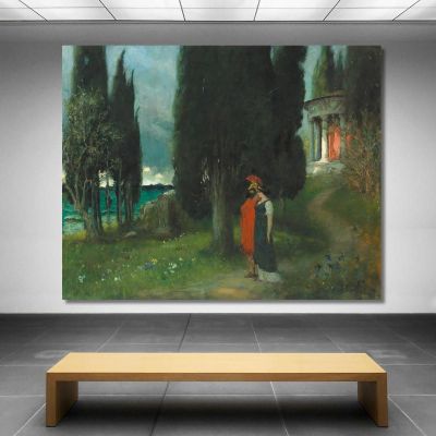 Peaceful Evening Ferdinand Leeke flk7 canvas print 