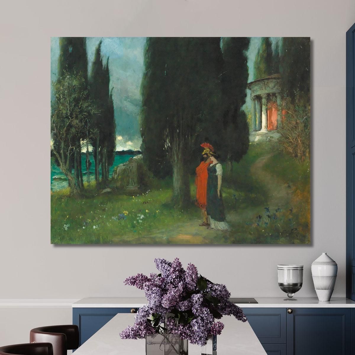 Peaceful Evening Ferdinand Leeke flk7 canvas print 