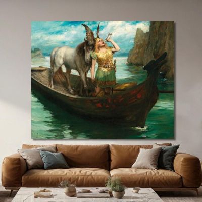 Richard Wagner Götterdämmerung Act I Siegfried'S Rhine Journey Ferdinand Leeke flk8 canvas print 