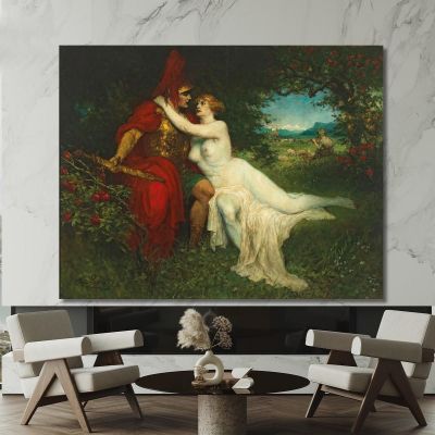 Tannhäuser And Venus In The Venusberg Scene From Richard Wagner'S Opera Ferdinand Leeke flk11 canvas print 