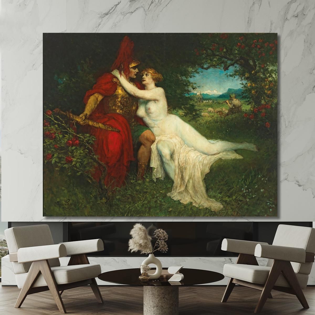 Tannhäuser And Venus In The Venusberg Scene From Richard Wagner'S Opera Ferdinand Leeke flk11 canvas print 