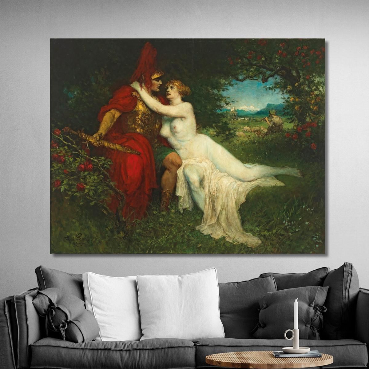 Tannhäuser And Venus In The Venusberg Scene From Richard Wagner'S Opera Ferdinand Leeke flk11 canvas print 