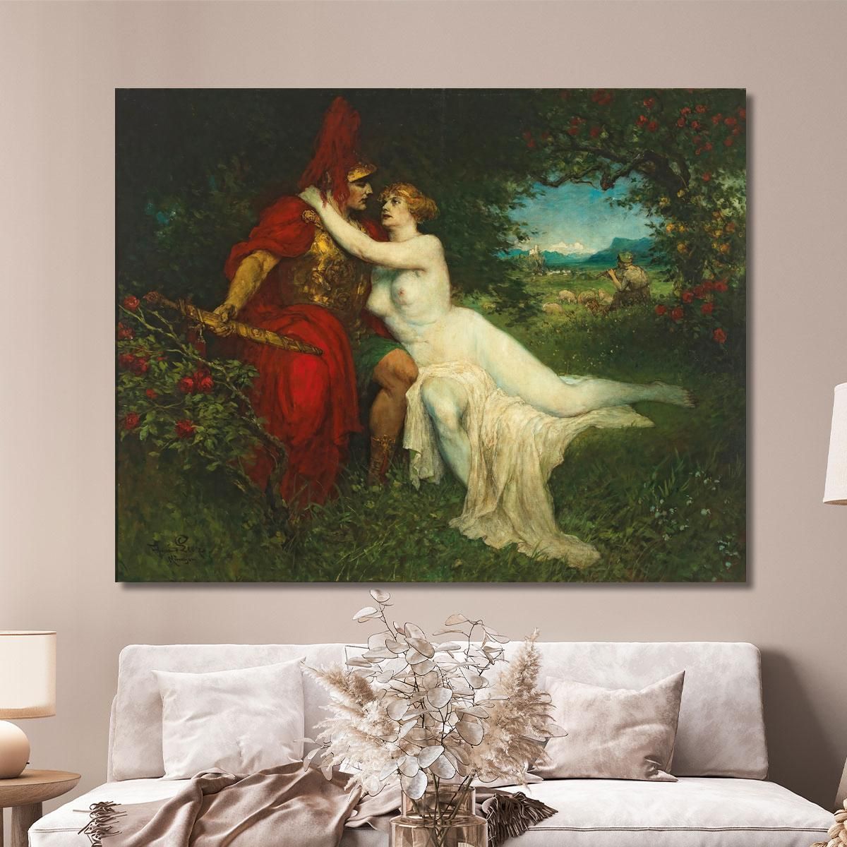 Tannhäuser And Venus In The Venusberg Scene From Richard Wagner'S Opera Ferdinand Leeke flk11 canvas print 