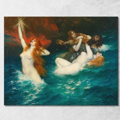 The Rhinemaidens Ferdinand Leeke flk13 canvas print 