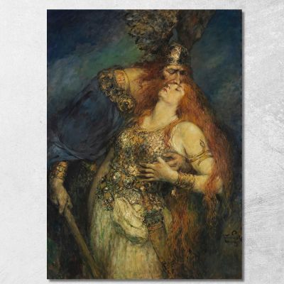 Wotan'S Farewell Ferdinand Leeke flk17 canvas print 