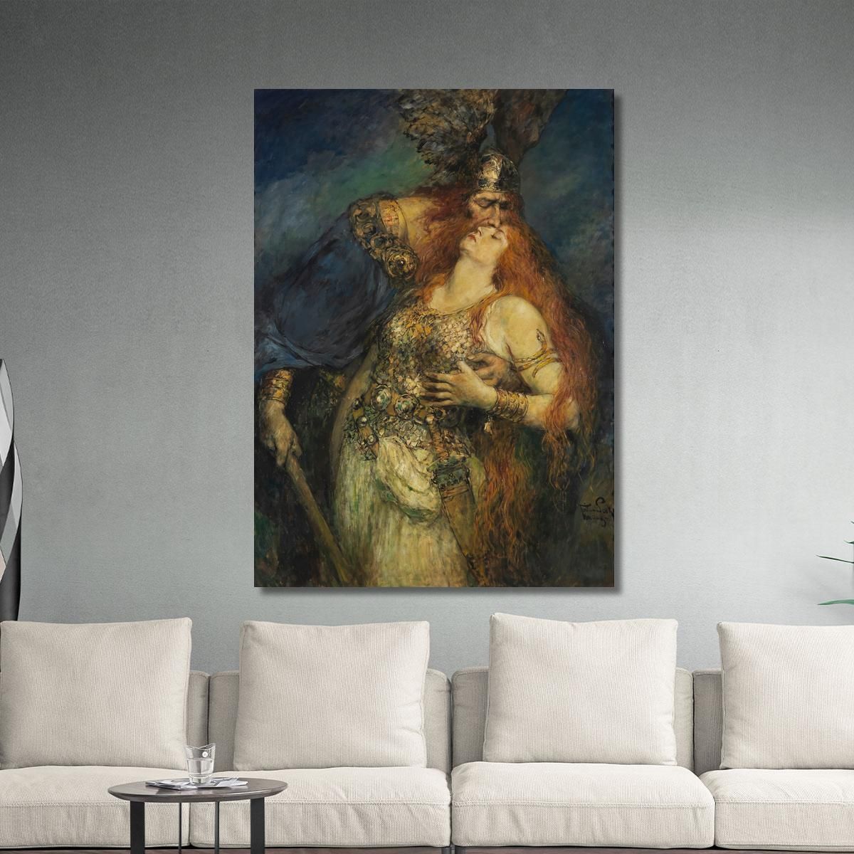 Wotan'S Farewell Ferdinand Leeke flk17 canvas print 