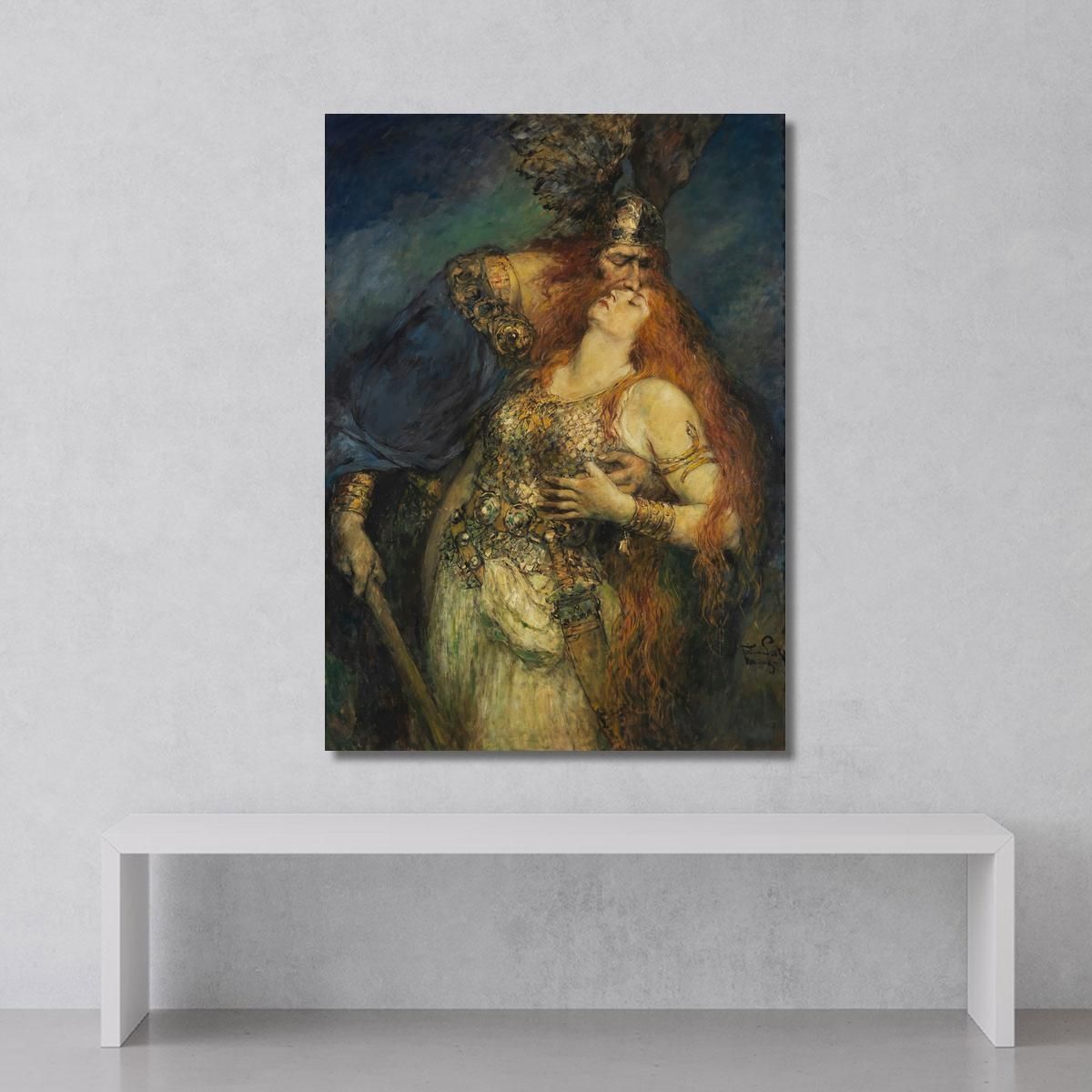Wotan'S Farewell Ferdinand Leeke flk17 canvas print 