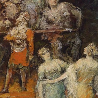 Dwarf King Laurin At The Court Of Dietrich Von Bern Ferdinand Leeke flk18 canvas print