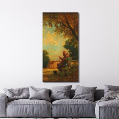 Old Man On A Bench Carl Spitzweg csp1 canvas print 