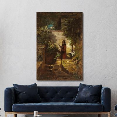 On Sunday Morning Carl Spitzweg csp2 canvas print 