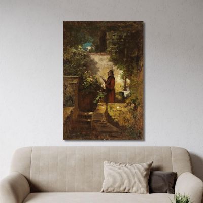 On Sunday Morning Carl Spitzweg csp2 canvas print 