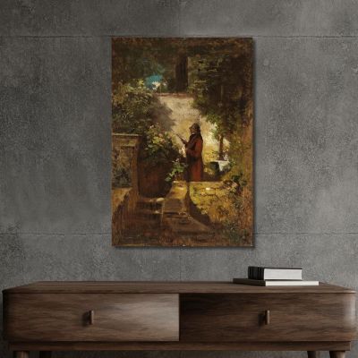 On Sunday Morning Carl Spitzweg csp2 canvas print 