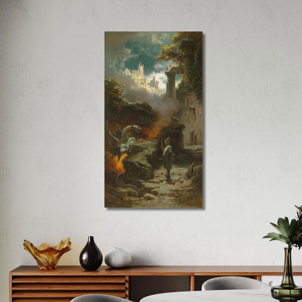 The Sorcerer Carl Spitzweg csp12 canvas print 