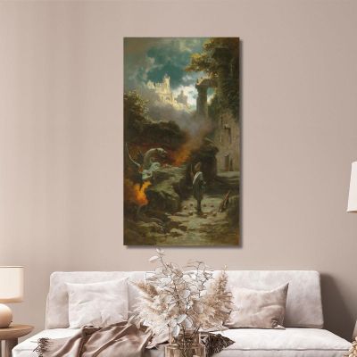 The Sorcerer Carl Spitzweg csp12 canvas print 