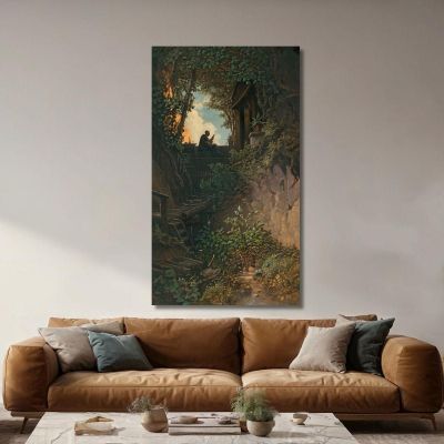 Golden Evening Carl Spitzweg csp29 canvas print 