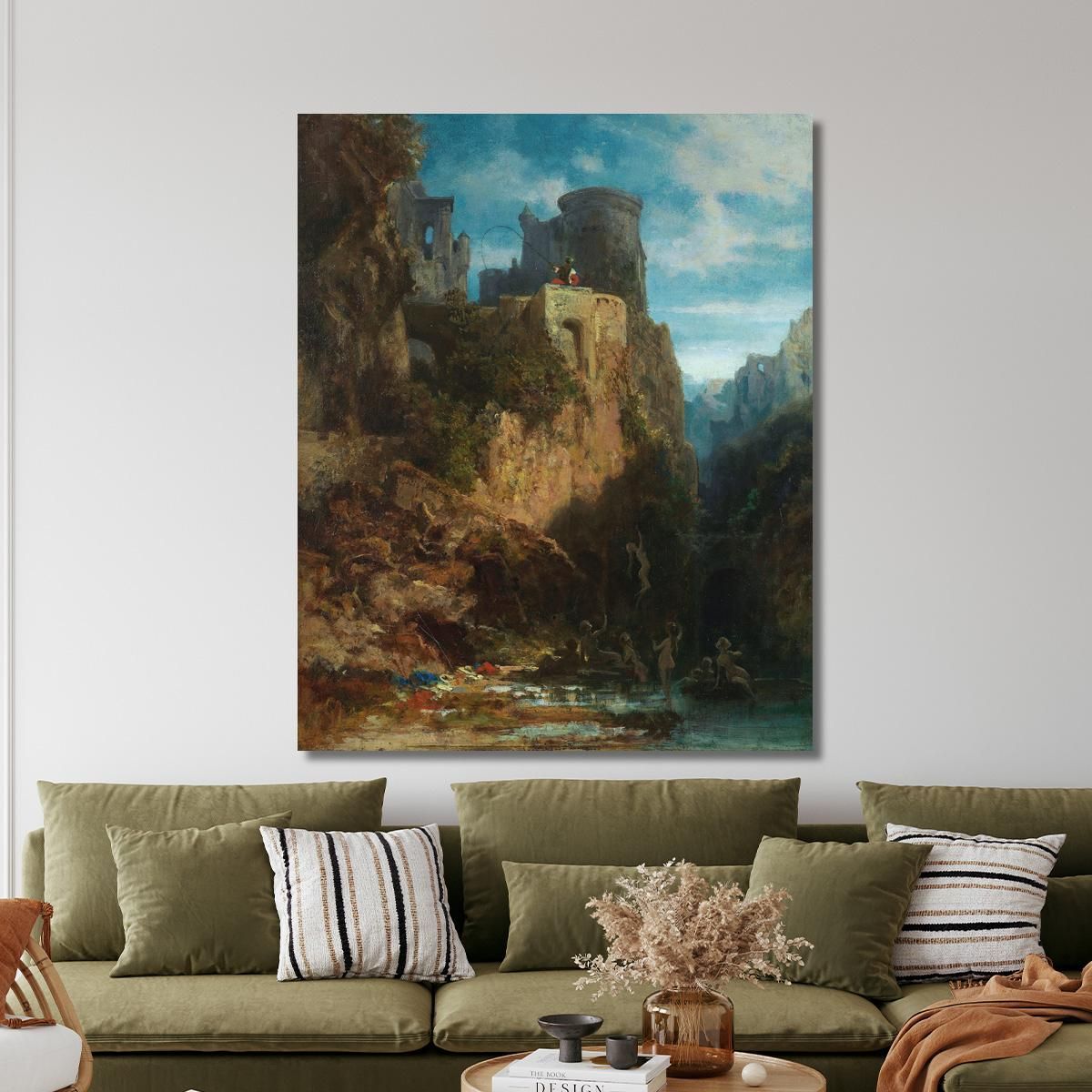 Mermaid'S Catch Carl Spitzweg csp44 canvas print 