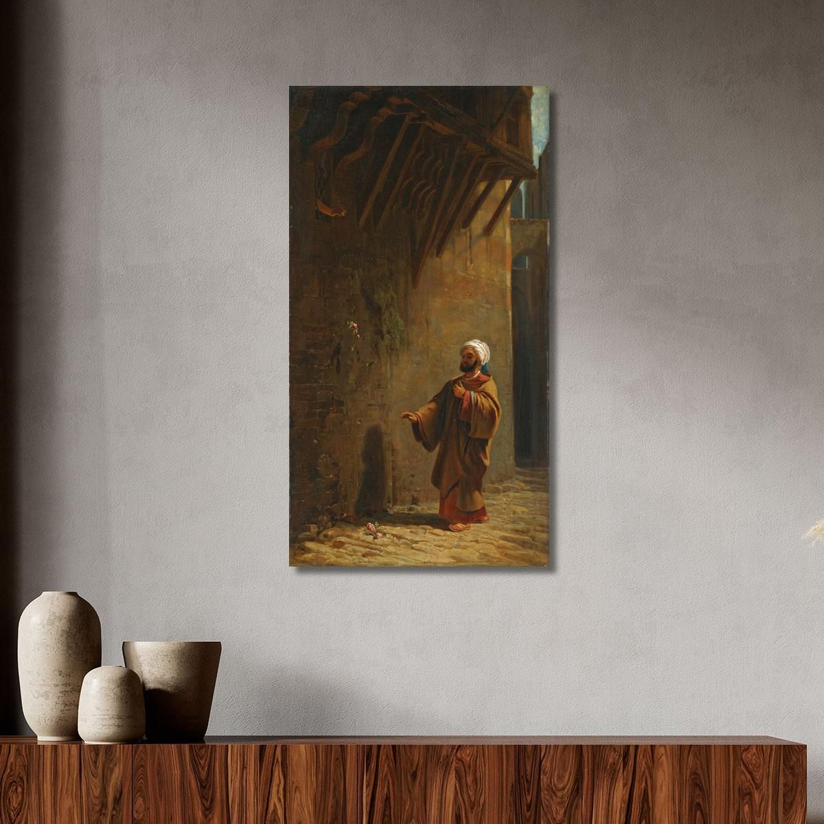 Street In Cairo Türk Finds Rose A Cairo Street Carl Spitzweg csp51 canvas print 