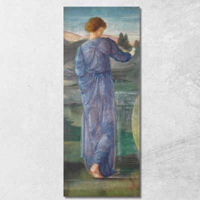 A Female Figure In A Landscape Sir Edward Coley Burne-Jones ecb1 canvas print 