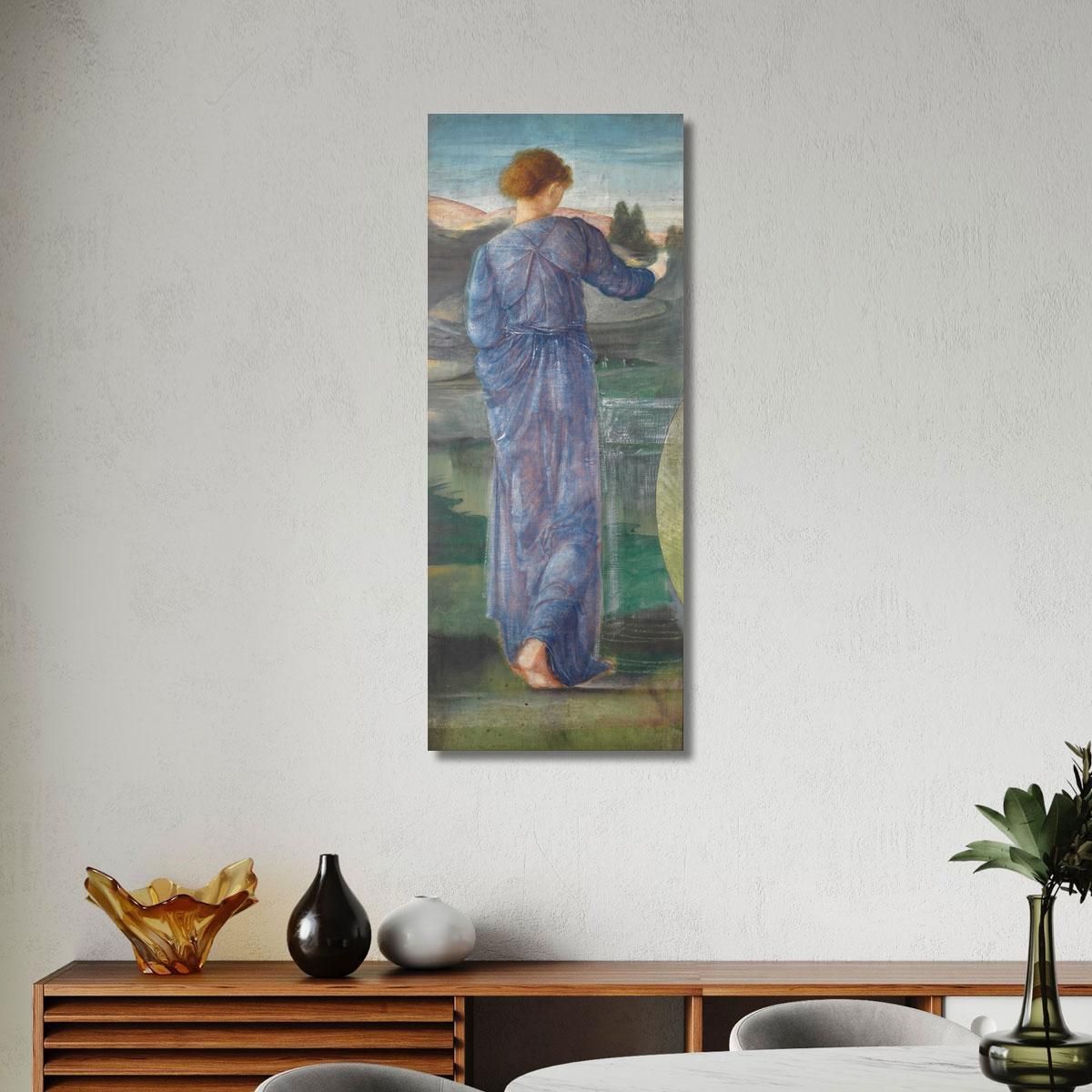A Female Figure In A Landscape Sir Edward Coley Burne-Jones ecb1 canvas print 