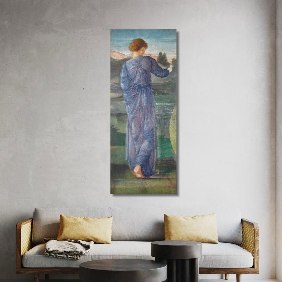 A Female Figure In A Landscape Sir Edward Coley Burne-Jones ecb1 canvas print 