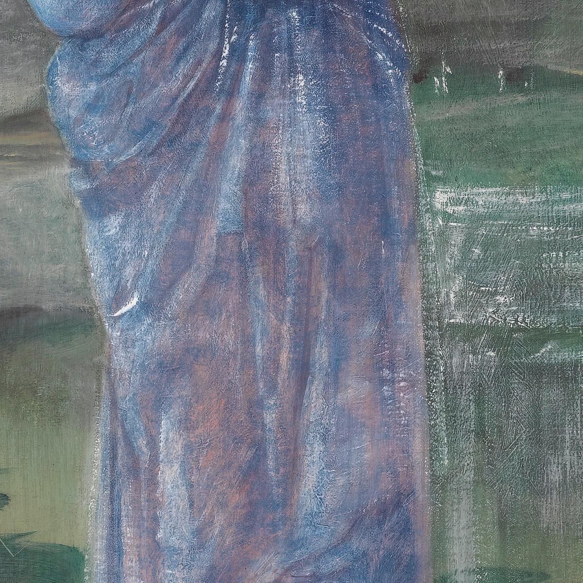 A Female Figure In A Landscape Sir Edward Coley Burne-Jones ecb1 canvas print