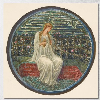 Love In A Tangle Sir Edward Coley Burne-Jones ecb38 canvas print 