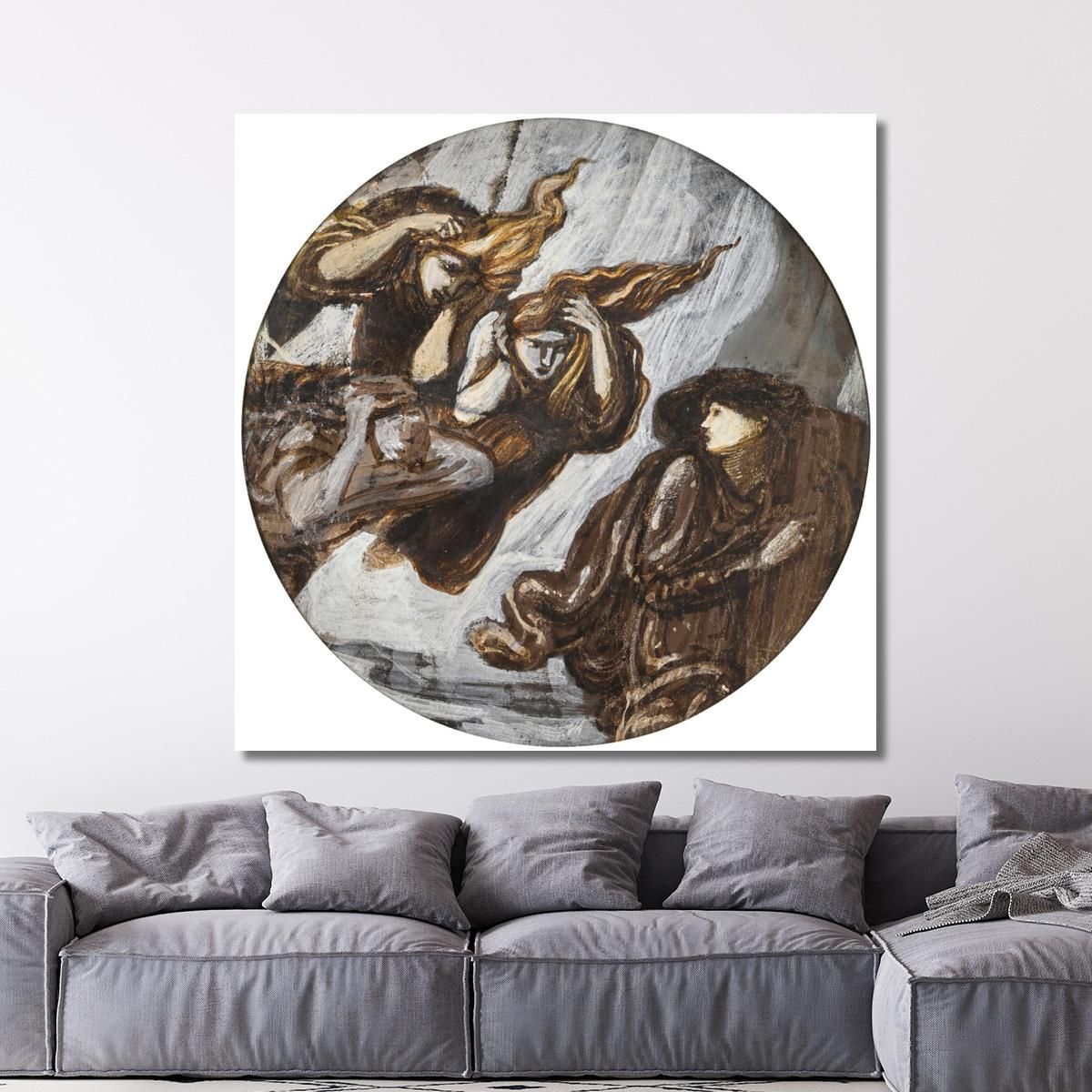 Orpheus Pursued By Furies Sir Edward Coley Burne-Jones ecb46 canvas print 