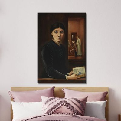Portrait Of Georgiana Burne-Jones Sir Edward Coley Burne-Jones ecb49 canvas print 