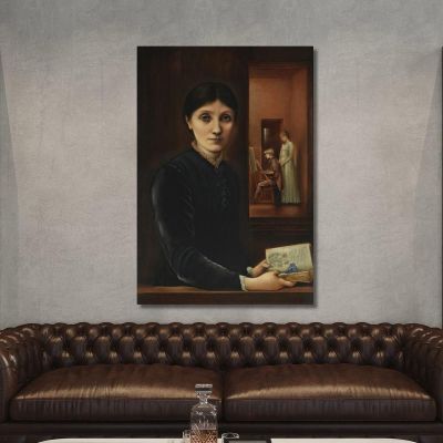 Portrait Of Georgiana Burne-Jones Sir Edward Coley Burne-Jones ecb49 canvas print 