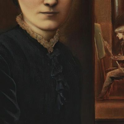 Portrait Of Georgiana Burne-Jones Sir Edward Coley Burne-Jones ecb49 canvas print