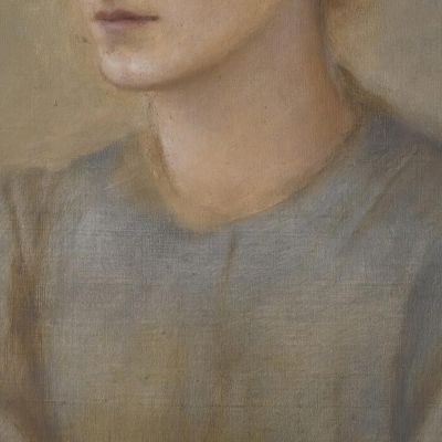Portrait Of Margaret The Artist'S Daughter Sir Edward Coley Burne-Jones ecb50 canvas print