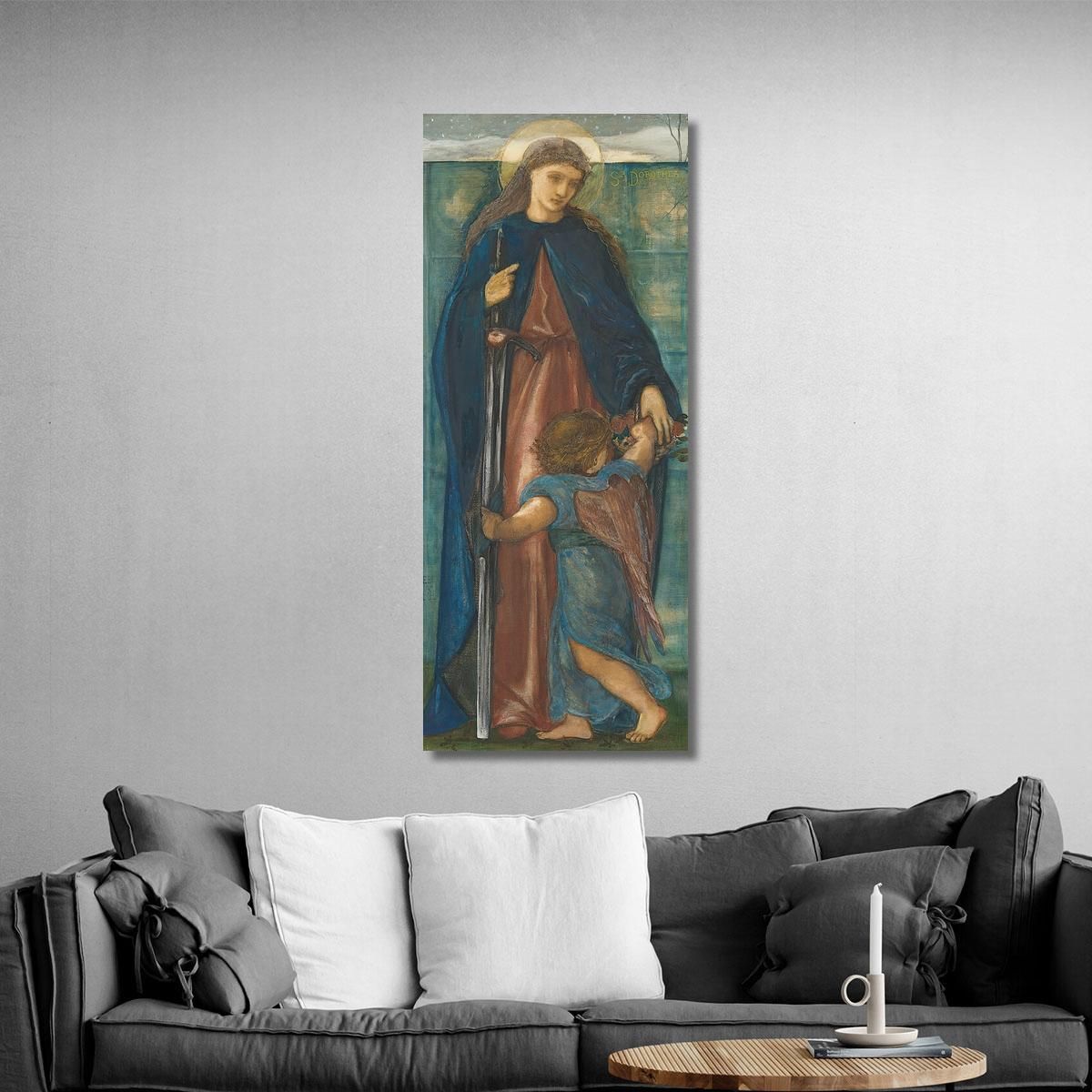 St Dorothy Sir Edward Coley Burne-Jones ecb62 canvas print 