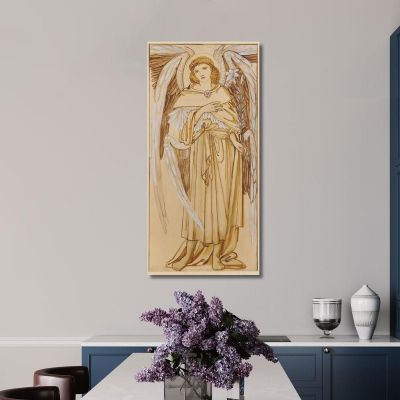 The Angels Of The Hierarchy Dominions Sir Edward Coley Burne-Jones ecb66 canvas print 