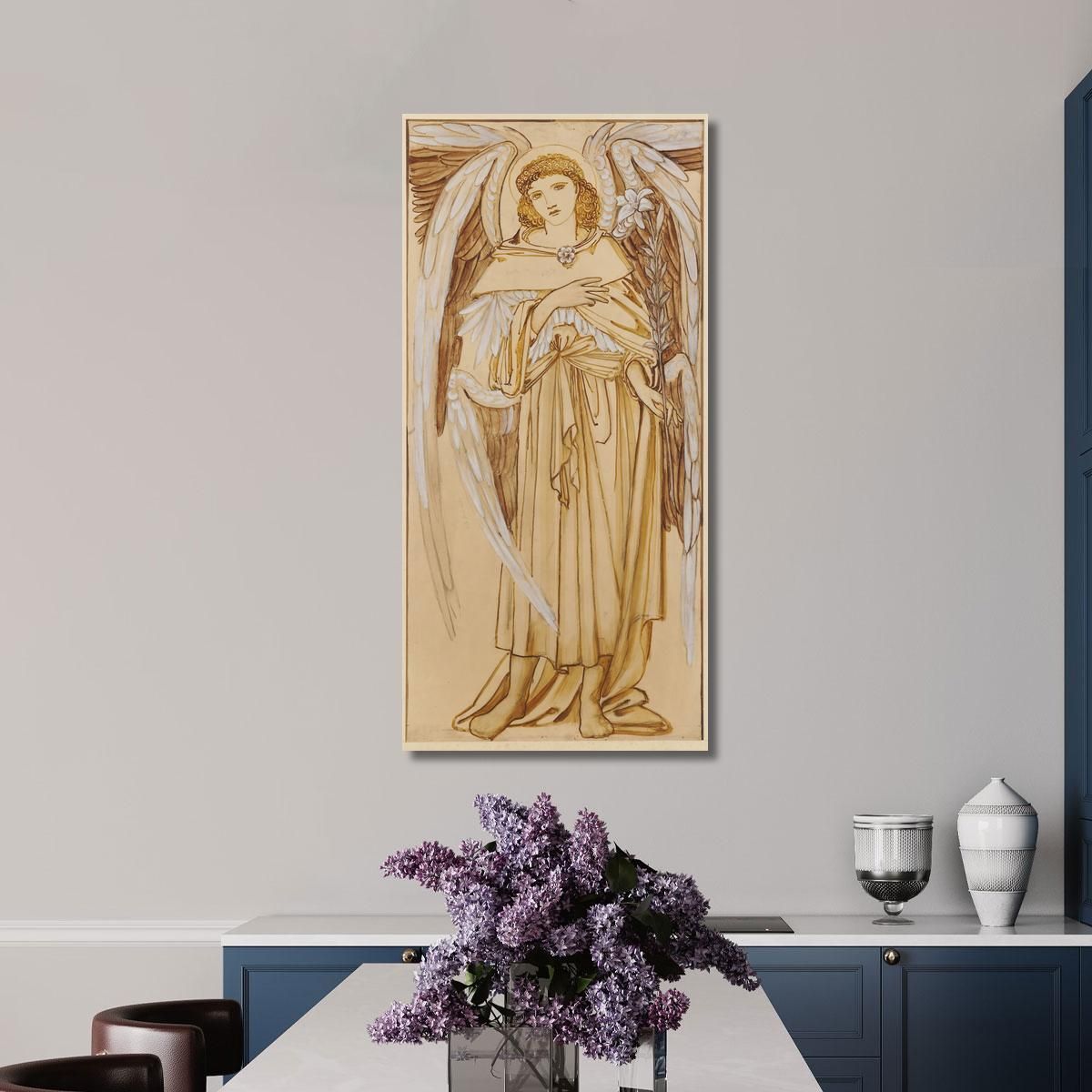 The Angels Of The Hierarchy Dominions Sir Edward Coley Burne-Jones ecb66 canvas print 