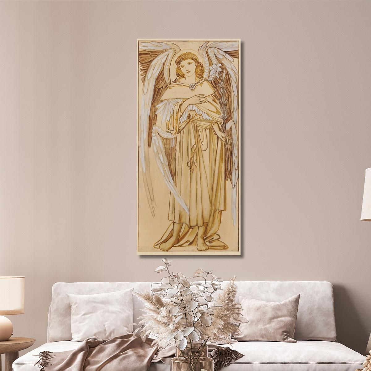 The Angels Of The Hierarchy Dominions Sir Edward Coley Burne-Jones ecb66 canvas print 