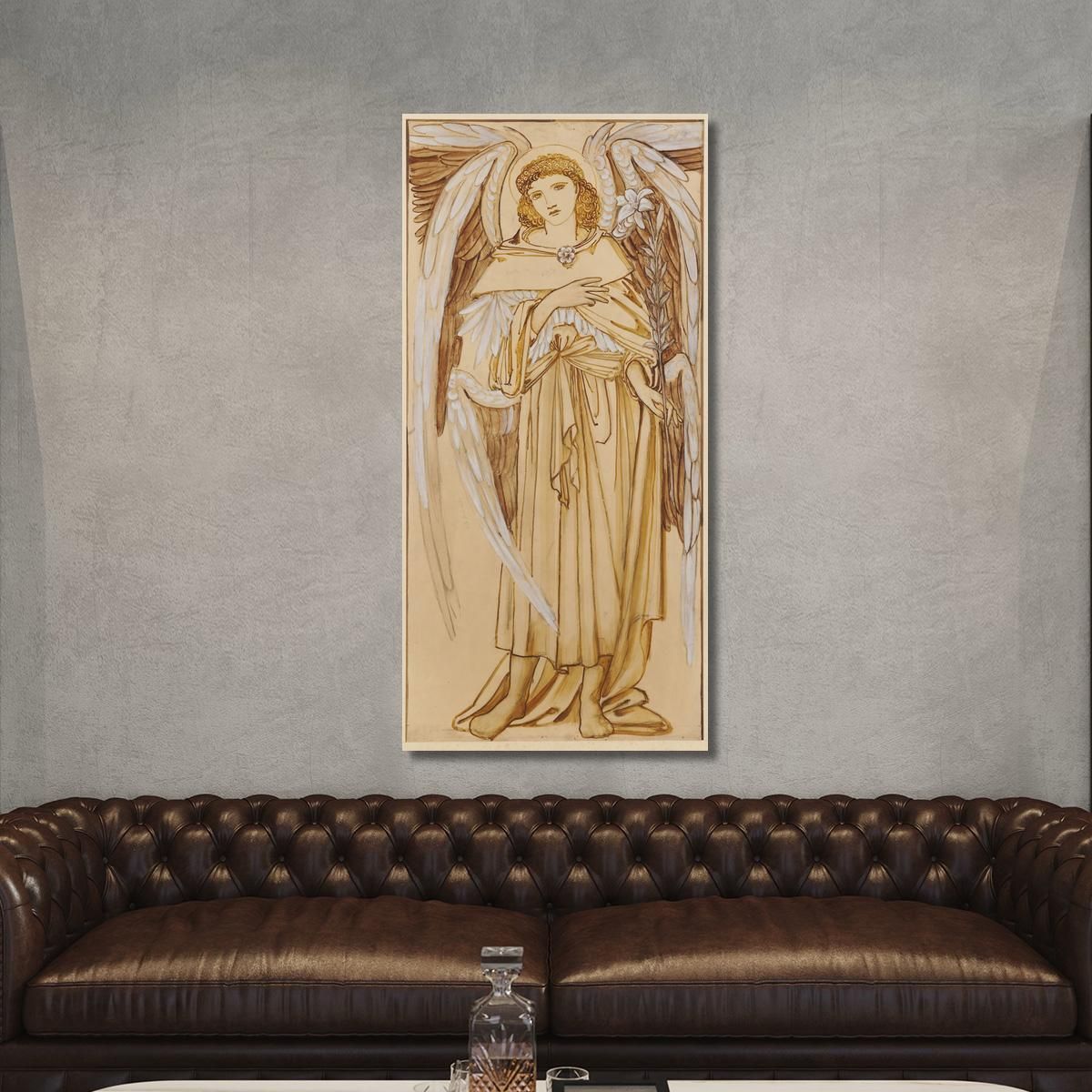 The Angels Of The Hierarchy Dominions Sir Edward Coley Burne-Jones ecb66 canvas print 