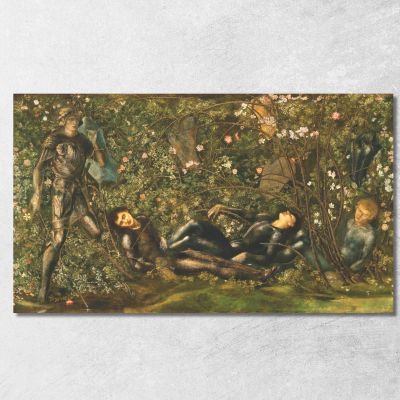 The Prince Entering The Briar Wood Sir Edward Coley Burne-Jones ecb95 canvas print 
