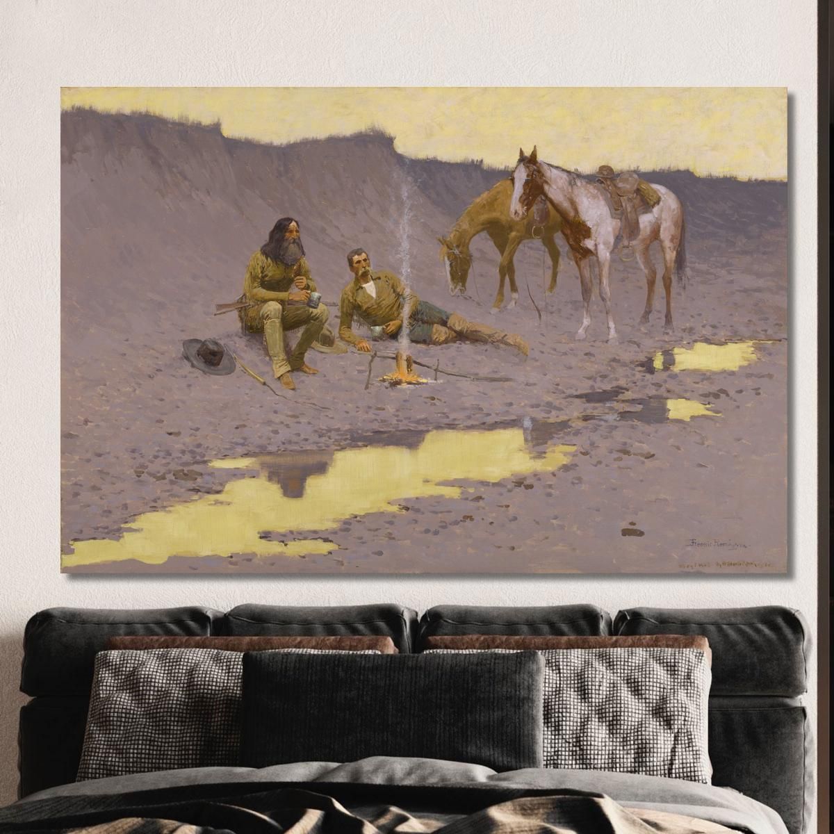 A New Year On The Cimarron Frederic Remington frm3 canvas print 