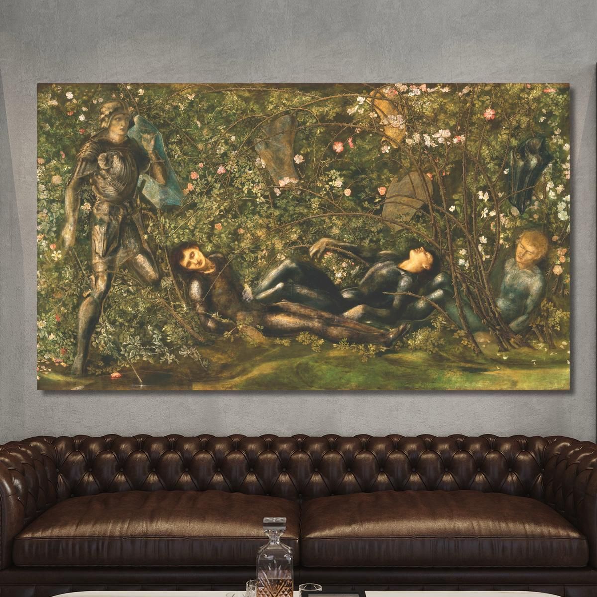 The Prince Entering The Briar Wood Sir Edward Coley Burne-Jones ecb95 canvas print 