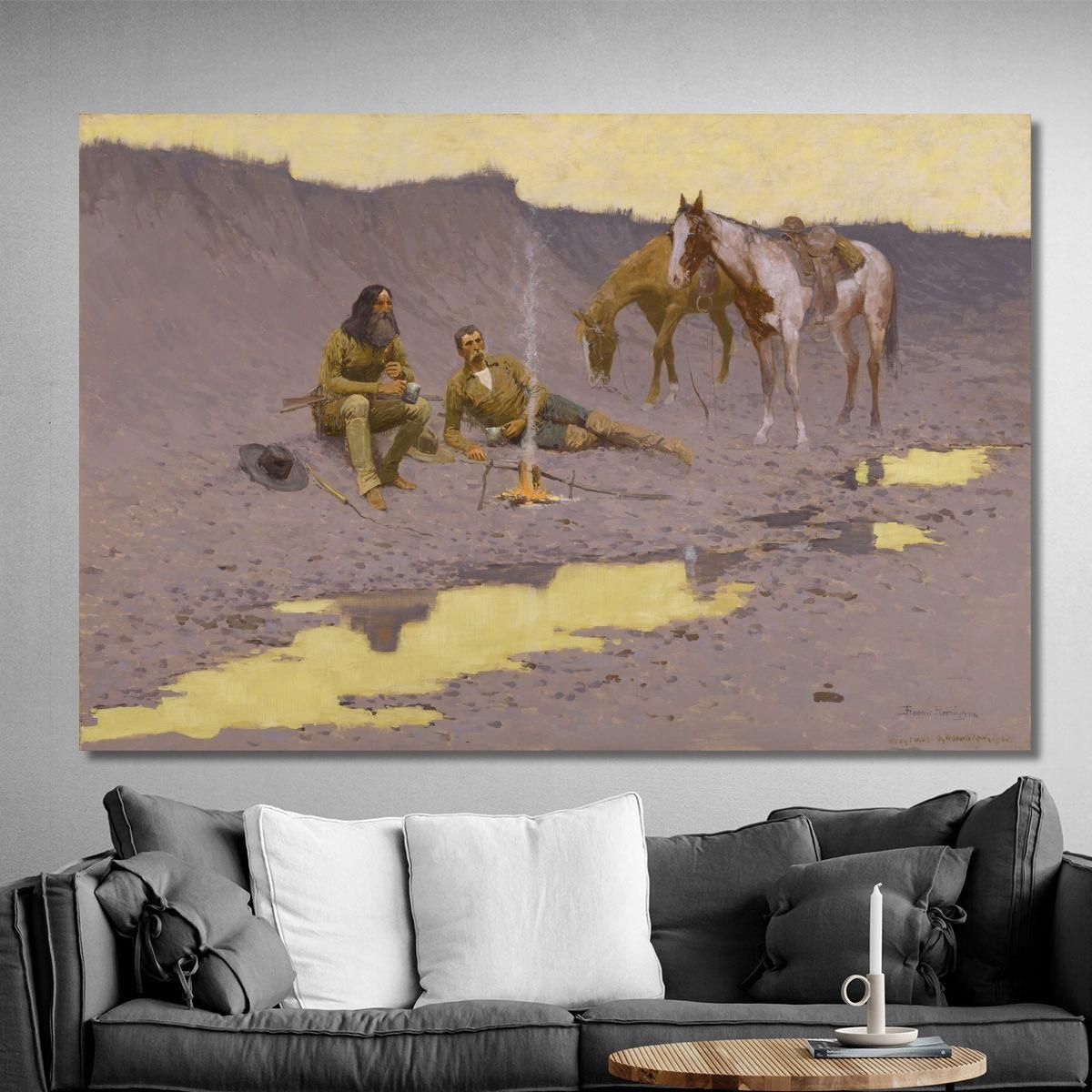 A New Year On The Cimarron Frederic Remington frm3 canvas print 