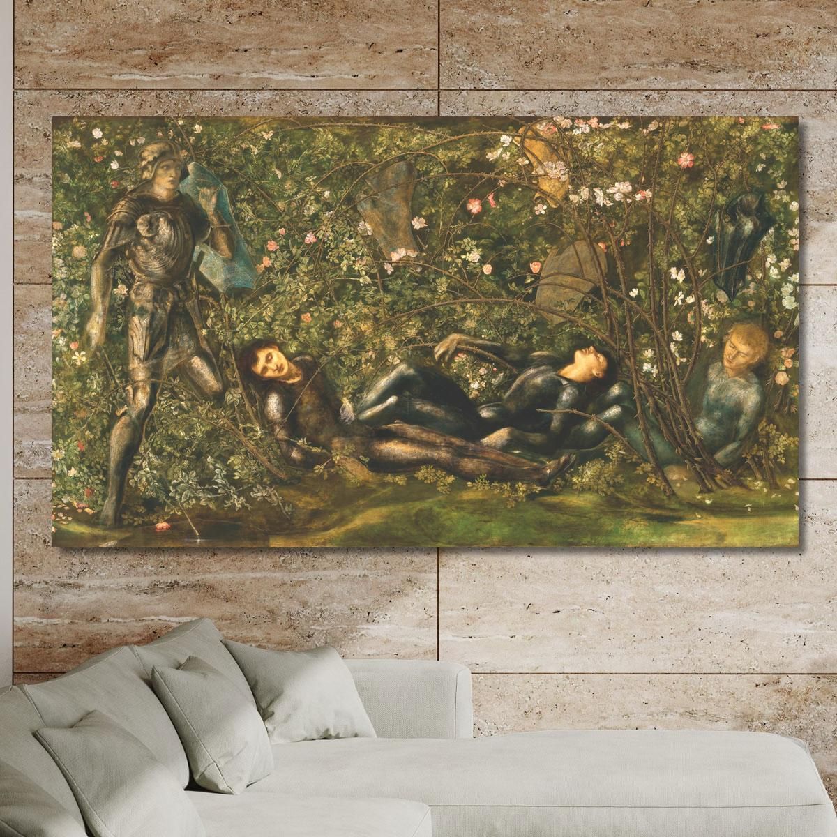 The Prince Entering The Briar Wood Sir Edward Coley Burne-Jones ecb95 canvas print 