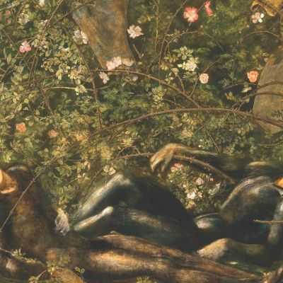 The Prince Entering The Briar Wood Sir Edward Coley Burne-Jones ecb95 canvas print
