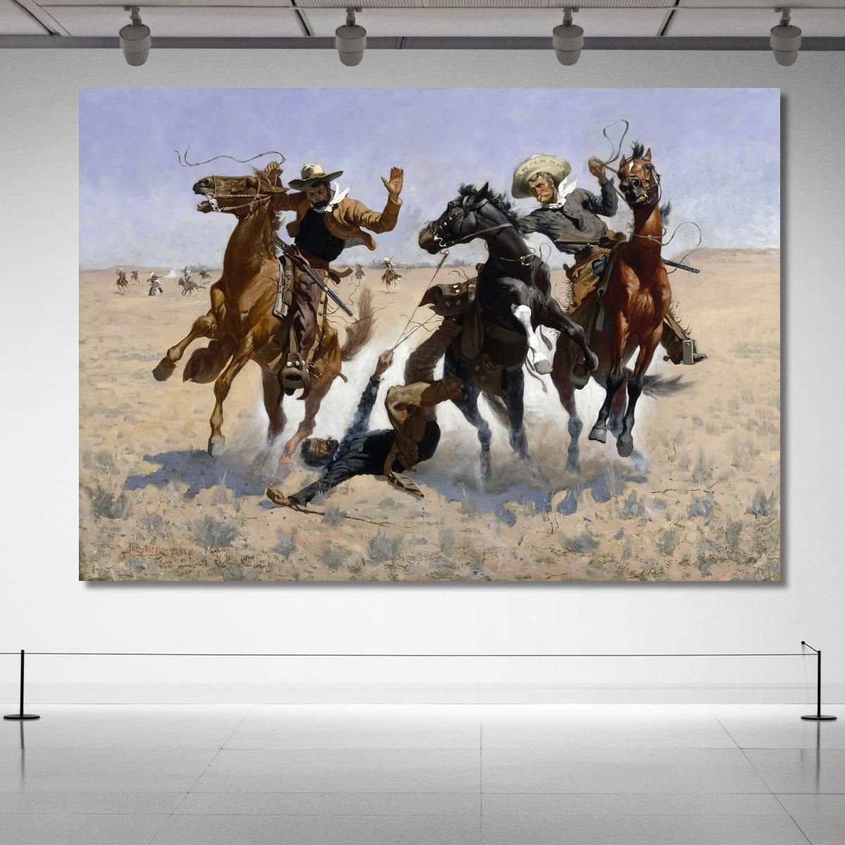 Aiding A Comrade Frederic Remington frm5 canvas print 