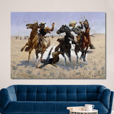 Aiding A Comrade Frederic Remington frm5 canvas print 