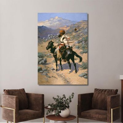 An Indian Trapper Frederic Remington frm7 canvas print 