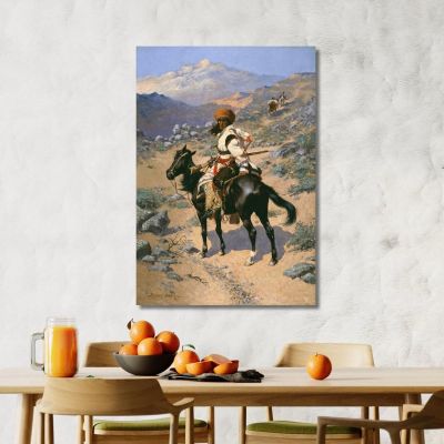 An Indian Trapper Frederic Remington frm7 canvas print 