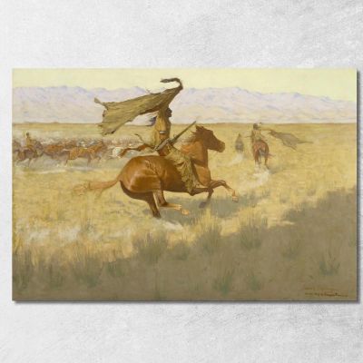 Change Of Ownership The Stampede Horse Thieves Frederic Remington frm10 canvas print 