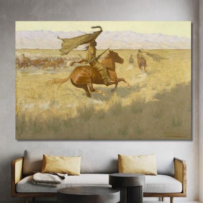 Change Of Ownership The Stampede Horse Thieves Frederic Remington frm10 canvas print 