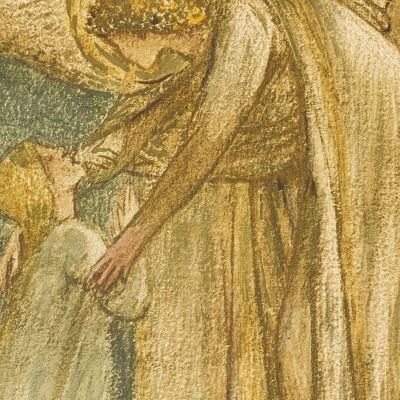 Welcome To The House Sir Edward Coley Burne-Jones ecb109 canvas print